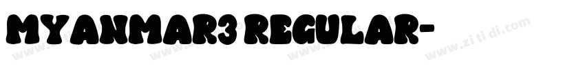 Myanmar3 Regular字体转换